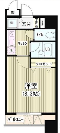 アクアコートの物件間取画像